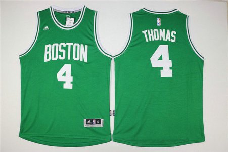 Maillot De Basket Boston Celtics Isaiah Thomas 4 Tissus Sportif Fans Edition Vert